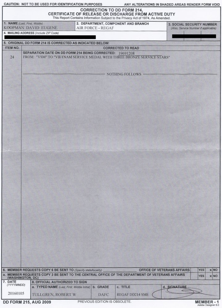 √ Dd214 Correction Form Navy Visual